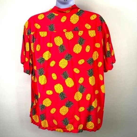 Hurley Pineapple Button Up Short Sleeve Shirt Mens Size XXL - Picture 2 of 8